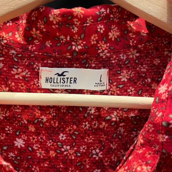 HOLLISTER GIRLS LONG SLEEVE ADORABLE FLORAL SHIRTS WITH COLLARS💋🌹 - Picture 2 of 6